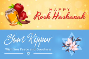 Rosh Hashanah and Yom Kippur graphic